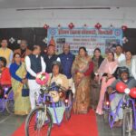 अटल सामुदायिक भवन बिलौली में आयोजित रक्तदान एवं दिव्यांगजनो हेतु सहायक उपकरण वितरण शिविर में शामिल हुई प्रभारी मंत्री